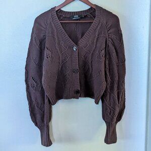 Icone Simons Pointelle Leaf Cardigan